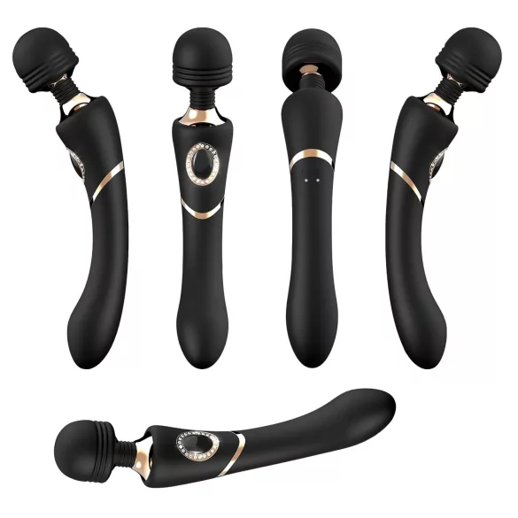 Cleopatra Rechargeable Waterproof Massager Vibrator (Black)