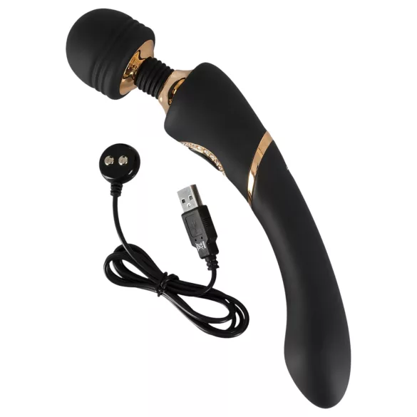 Cleopatra Rechargeable Waterproof Massager Vibrator (Black)