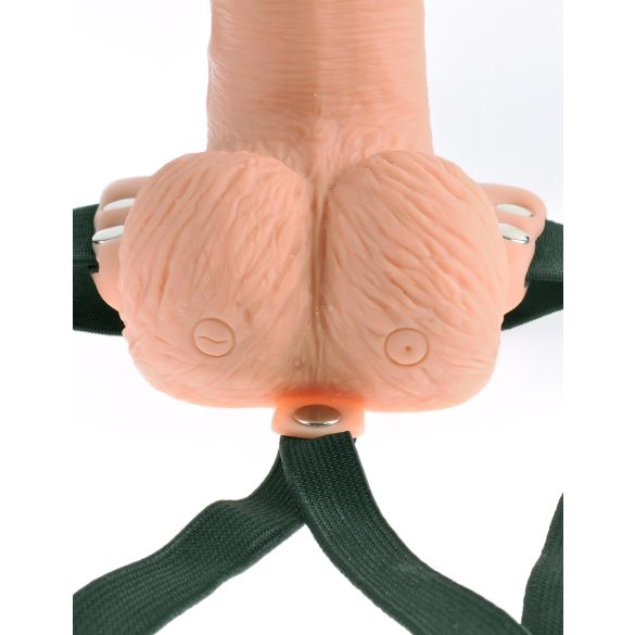 Fetish Strap-On 6 - Adjustable Hollow Vibrator (Natural)