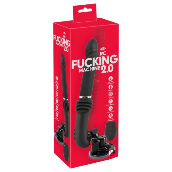 You2Toys RC Thrusting Machine 2.0 - Rechargeable Vibrator (Black)