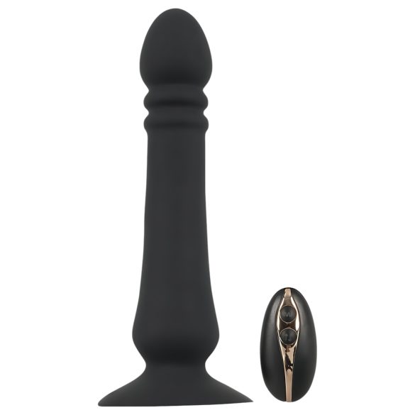 Black Velvet - Rechargeable Thrusting Anal Vibrator (Black)