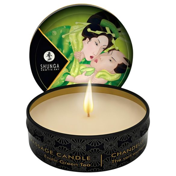 Shunga - Green Tea Massage Candle (30ml)