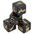 Black Sexy Dice Set - Set of 4