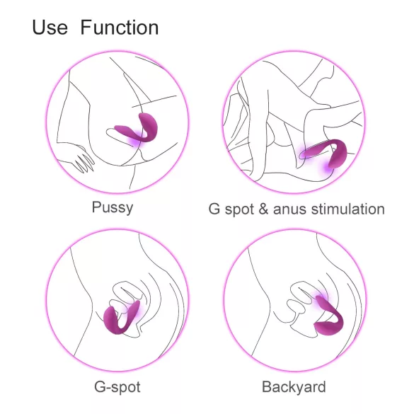 Cotoxo Cupid 2 - Remote-Controlled Couple's Vibrator (Violet)