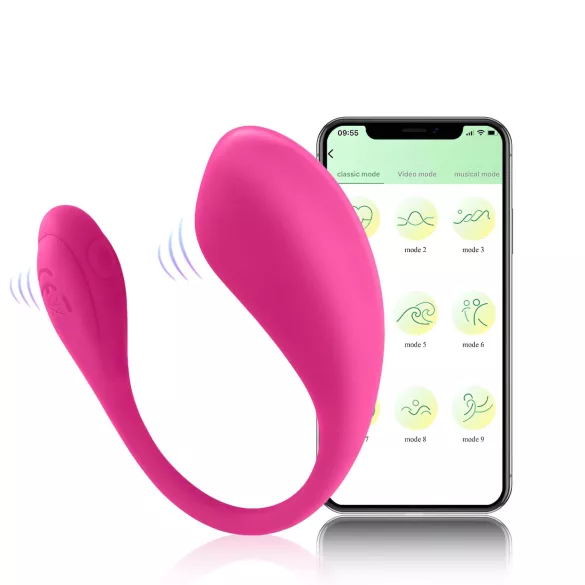 Sunfo - wearable app-controlled vibrating egg (pink)
