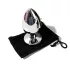 Sunfo - Metal Anal Plug with Pink Gem (Silver)