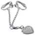 Rhinestone Heart Intimate Jewelry (Silver)