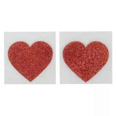Sparkling Heart Nipple Stickers