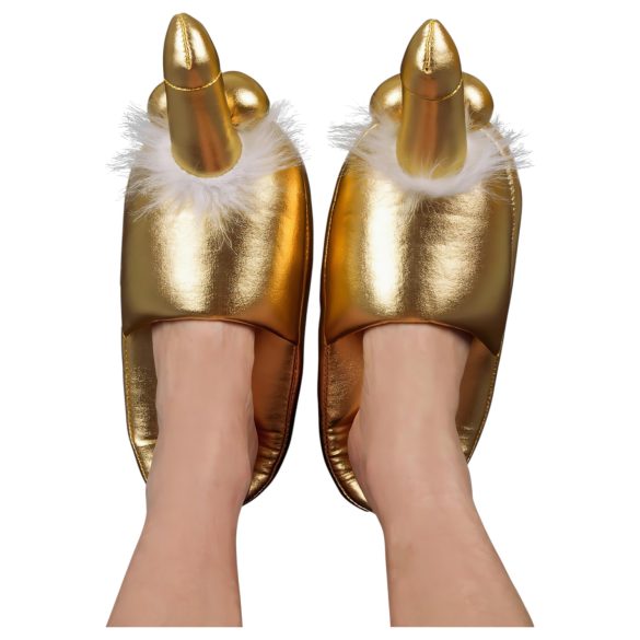 Golden Novelty Slippers