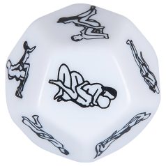 12-Sided Erotic Dice - White
