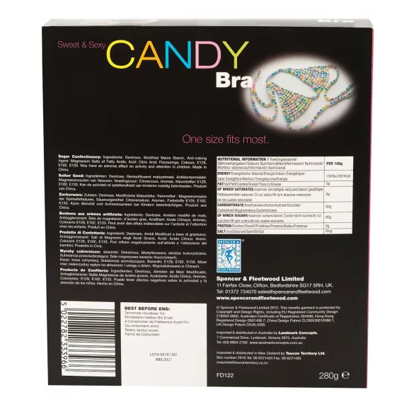 Spencer & Fleetwood - Candy Bra - Multicoloured