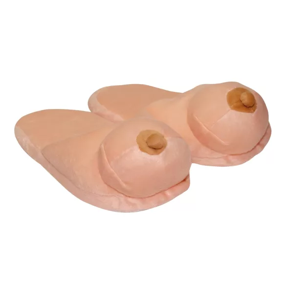 Natural Plush Slippers - Breast Shape Design