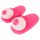 Plush Pink Slippers - Boob-Shaped