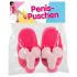 Pink Plush Slippers - Novelty Shape