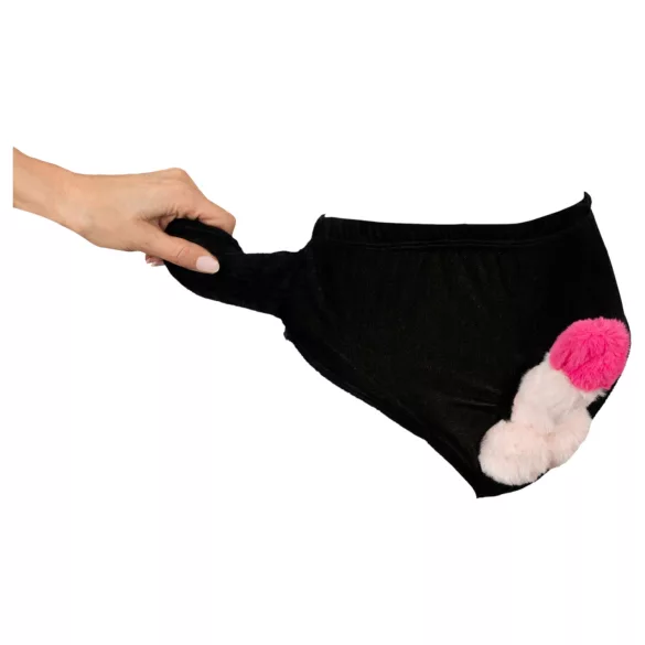 Pump-Enhanced Black Briefs