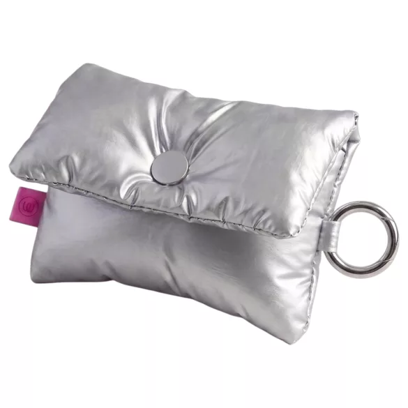 Womanizer Snap - storage pouch with keyring (silver)