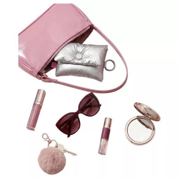 Womanizer Snap - storage pouch with keyring (silver)
