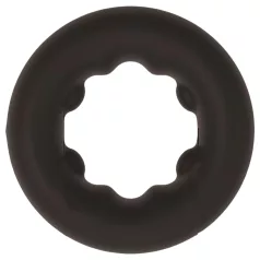   Pulselock Cocktura - dotted silicone penis ring (black) - 27 mm