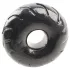 Pulselock Forge - black wheel-patterned TPE penis ring (19 mm)
