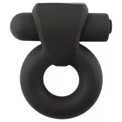   Pulselock Vantr - rechargeable vibrating penis ring (black) - 25 mm