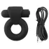 Pulselock Vantr - rechargeable vibrating penis ring (black) - 25 mm