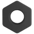 Pulselock Forge - black silicone penis ring in the shape of a hex nut - 22 mm