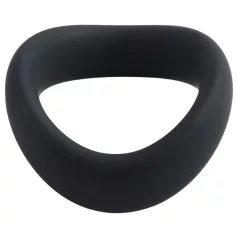   Pulselock Cocktura - twisted silicone testicle ring (black) - 5 cm