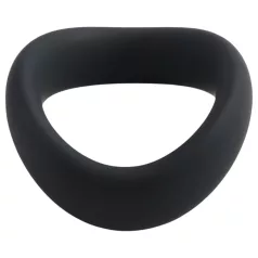   Pulselock Cocktura - twisted silicone cock ring (black) - 47.5 mm