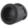 Pulselock Cocktura - ribbed silicone cock ring (black) - 30 mm
