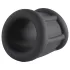 Pulselock Cocktura - ribbed silicone cock ring (black) - 30 mm