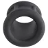 Pulselock Cocktura - ribbed silicone cock ring (black) - 30 mm