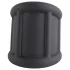 Pulselock Cocktura - ribbed silicone cock ring (black) - 30 mm
