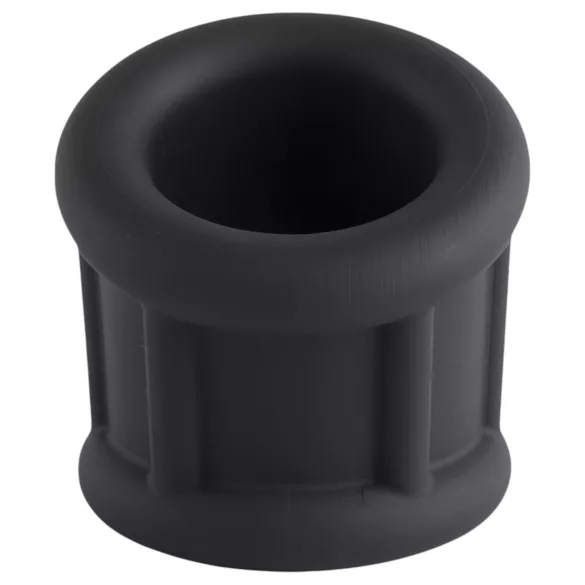 Pulselock Cocktura - ribbed silicone cock ring (black) - 30 mm