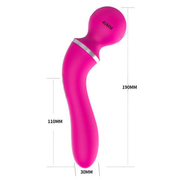Lonely 2in1 – Massager & G-Spot Vibrator with 3 Attachments (Pink)