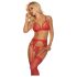 Mapalé - Red Lingerie Set with Garters