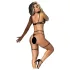 Mapalé - Strappy Lingerie Trio (Black) - L/XL