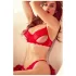 Mapalé - Open Cup Bra Set (Red) - L/XL