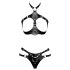 ZADO - Leather Set with Strap-On Briefs (Black) - L/XL