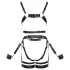 ZADO - multi‑piece leather harness set with cuffs - black - L/XL