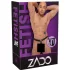 ZADO - Leather Thong with Dildo & 3 Penis Rings