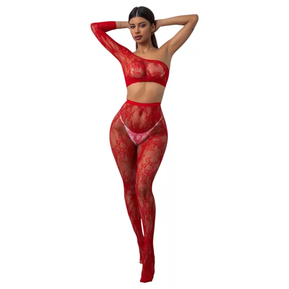 JSY 018 - matte jumpsuit (red)