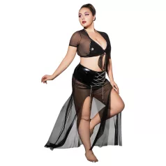 JSY 065 - black babydoll set (XL-2XL)