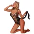 JSY 074 - Catwoman costume (leopard-print black)