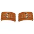ZADO - Brown Leather Wrist Cuffs