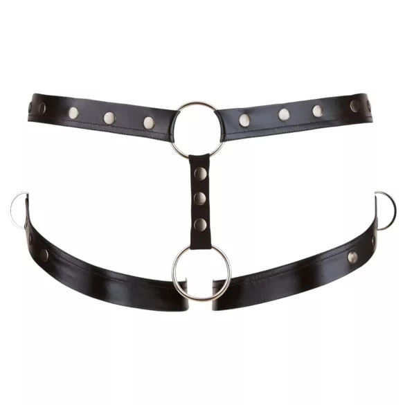 Svenjoyment - Harness with Penis Ring (Black) - M/L