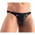 Svenjoyment - Men's Black Rhinestone Thong - L
