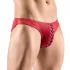 Svenjoyment - Black Lace-up Men's Briefs (Red)