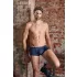 NEK - Blue Boxer Briefs with Black Lace-Up and Mesh Panels - L