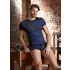 NEK - Blue Boxer Briefs with Black Lace-Up and Mesh Panels - L