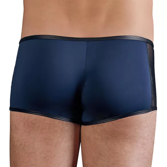 NEK - Blue Boxer Briefs with Black Lace-Up and Mesh Panels - L